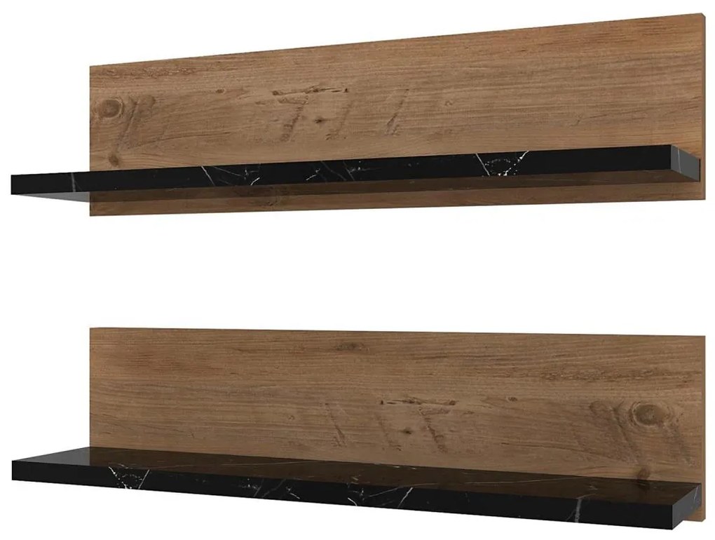 Комплект от 2 рафта SHELFIE, бор/черно