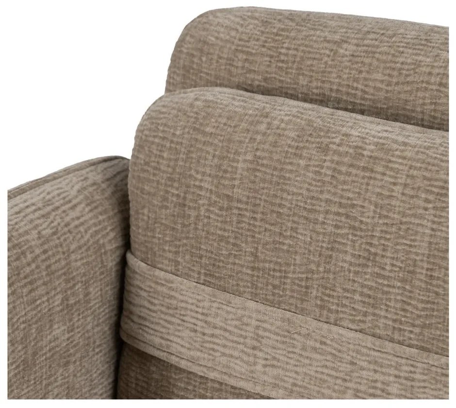 Бежово шенилово кресло Bind – Ixia