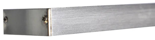 Дизайнерски висящ аплик стомана с сензорен димер с LED - Platinum