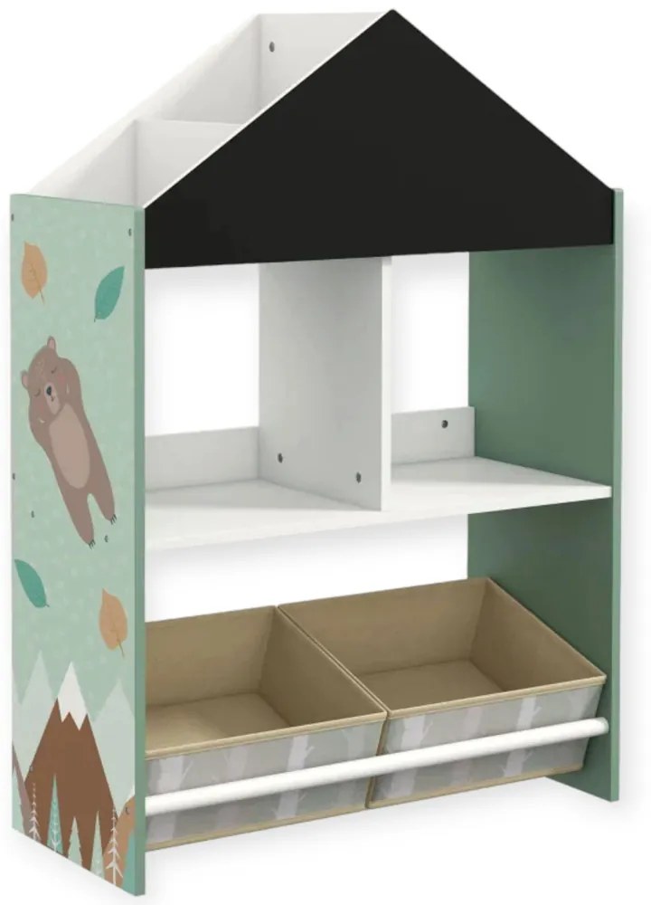 GINGER HOME Органайзер/етажерка 2 нива КЪЩИЧКА FOREST