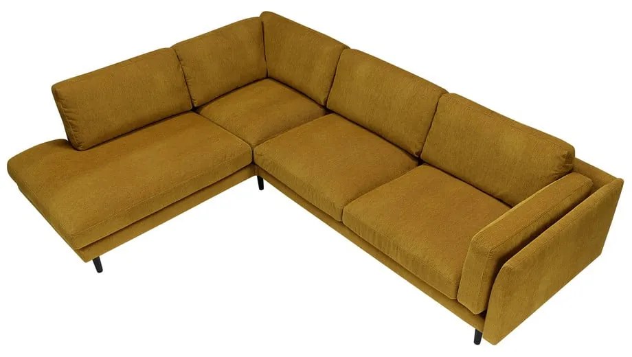 Тъмножълт ъглов диван Sigge - Sits
