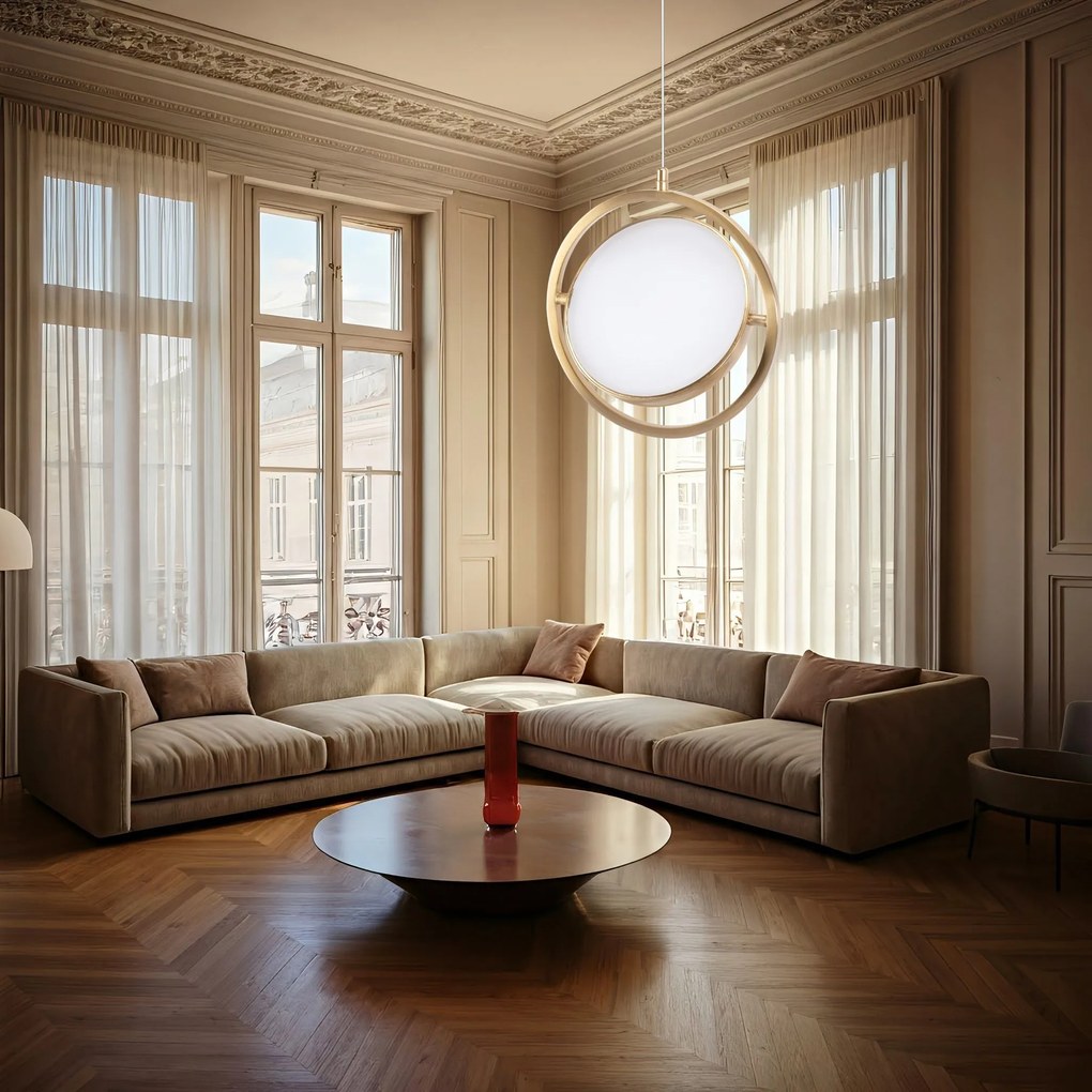 Висяща LED лампа APP1791-CP Gold Brush