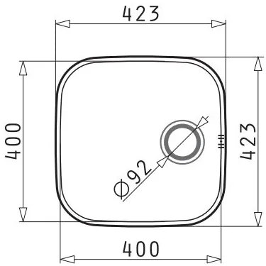 Измийте Pyramis IRIS 1B-40X40