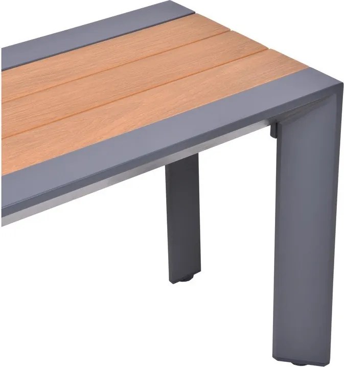 Тъмносива метална градинска пейка Silea – Garden Pleasure