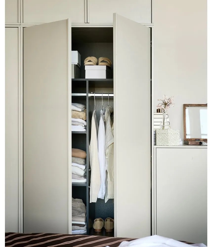 Кремав модулен гардероб от борова дървесина 200x250 cm Daily – vtwonen