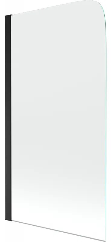 Mexen Felix параван за вана 1-крилен 70 x 140 cm, прозрачен, черен - 890-070-001-70-00