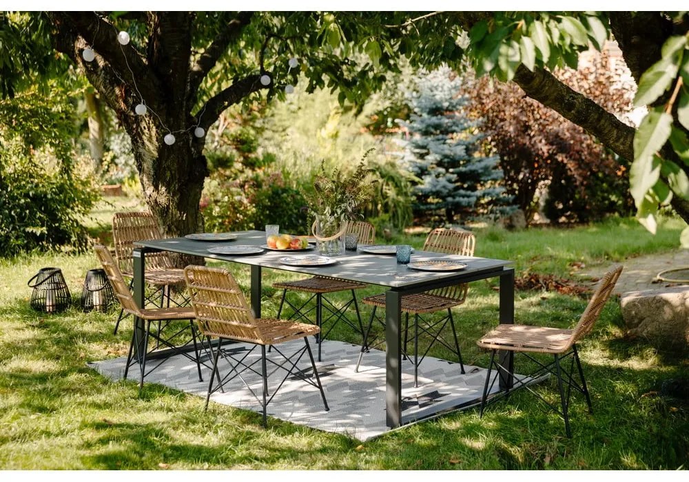 Градинска маса Strong, сива, 100 x 100 cm - Bonami Selection