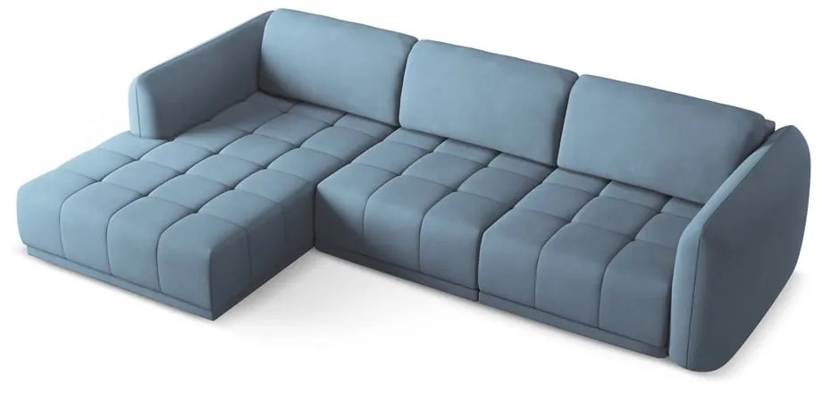 Светлосин ъглов диван (ляв ъгъл) Hoku – Makamii