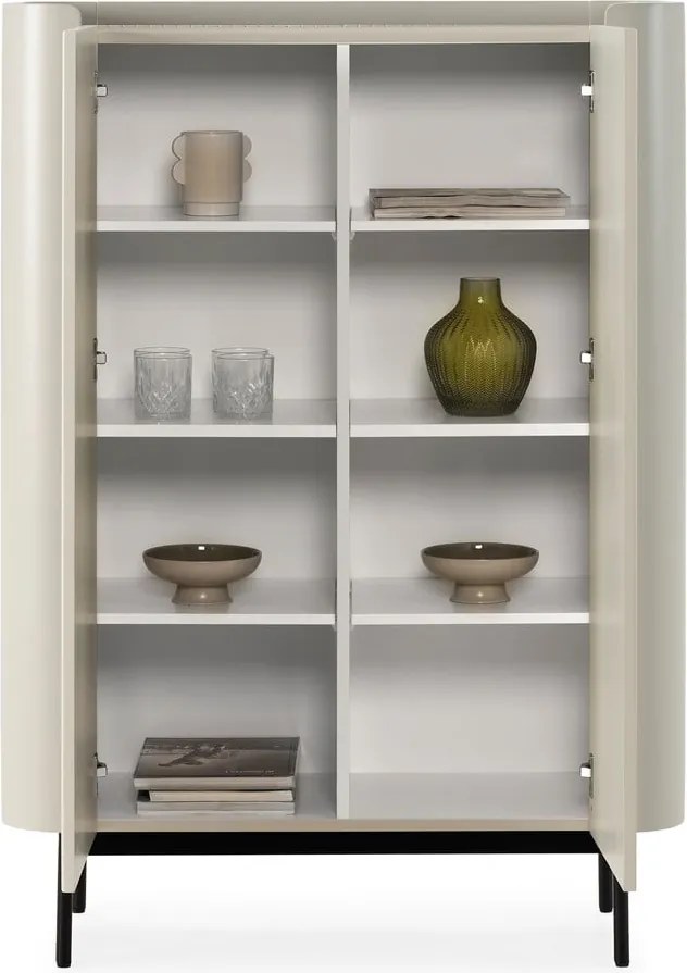 Кремаво шкафче 100x140x40 cm Willa – MOME