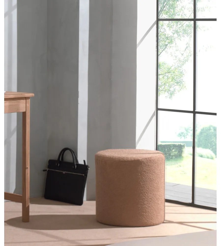 Кафяв детски пуф от букле Forrest – Vipack