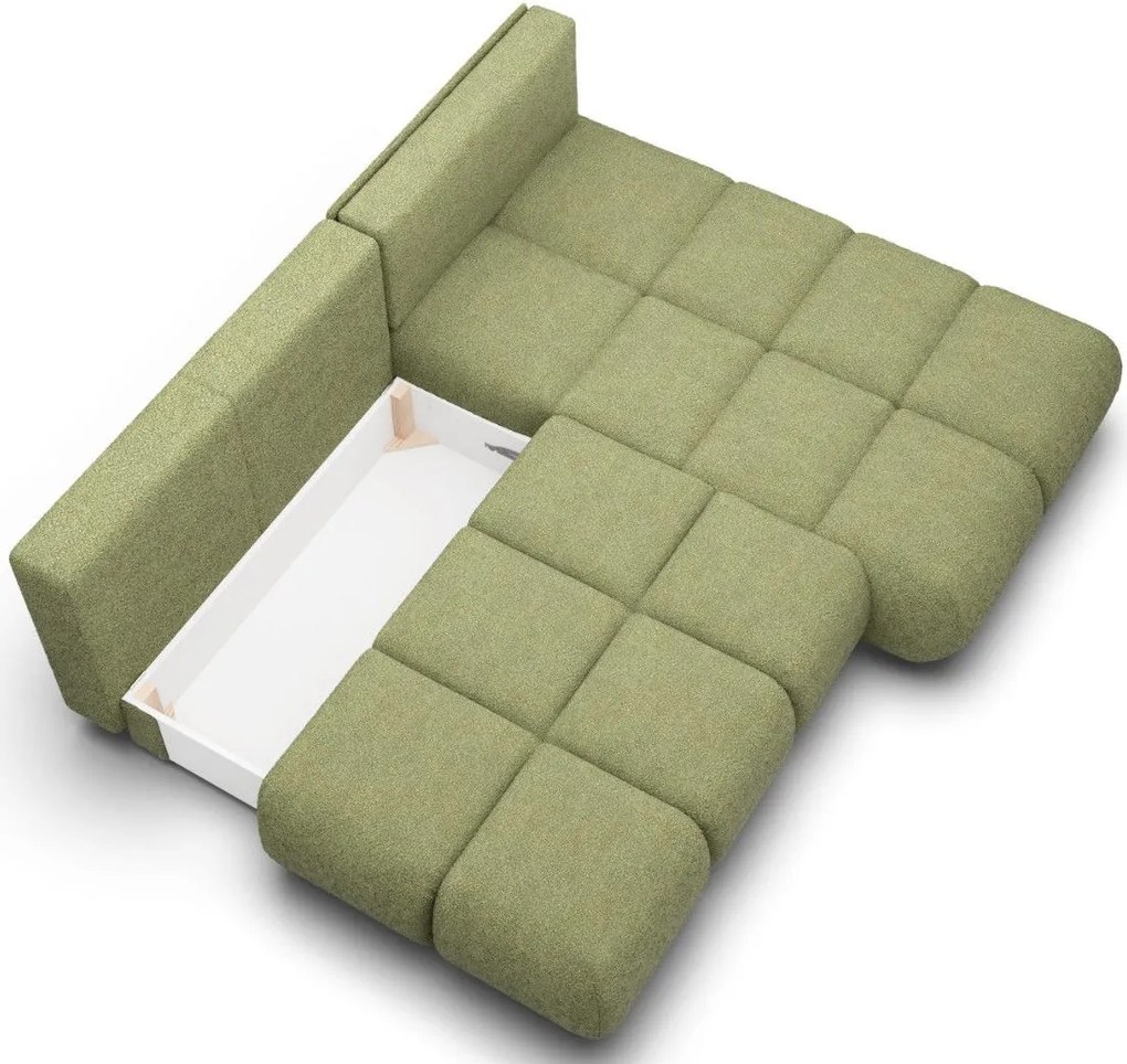 Ъглов Диван Лимо - Маслинен - Десен