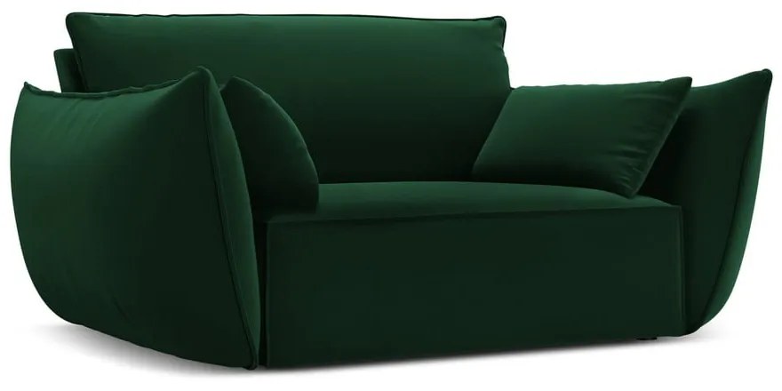 Тъмнозелено кадифено кресло Vanda – Mazzini Sofas