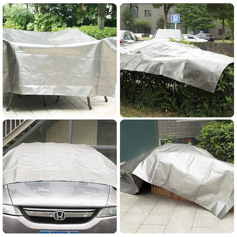 Сребриста водоустойчива мушама 2m x 2m