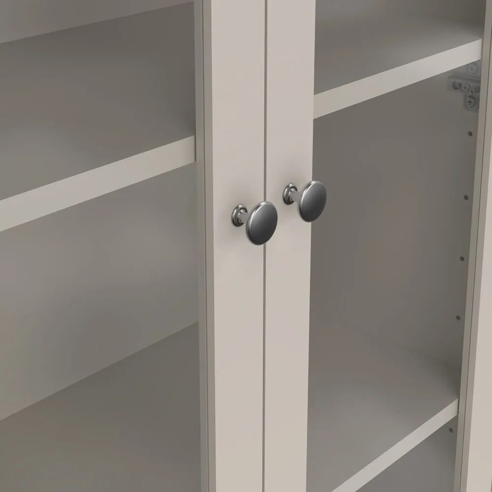 Сиво-бежова витрина 78x199x33 cm Madrid – Tvilum