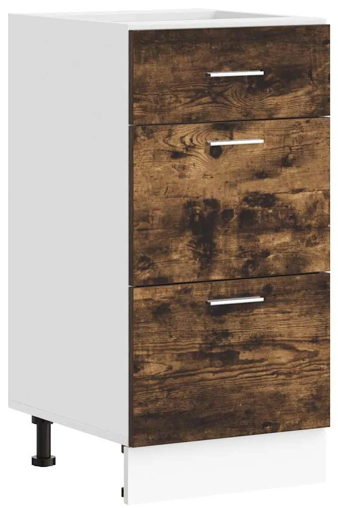 854215 vidaXL Долно шкафче, Lyon опушен дъб, 40x46x81,5 см, инженерно дърво