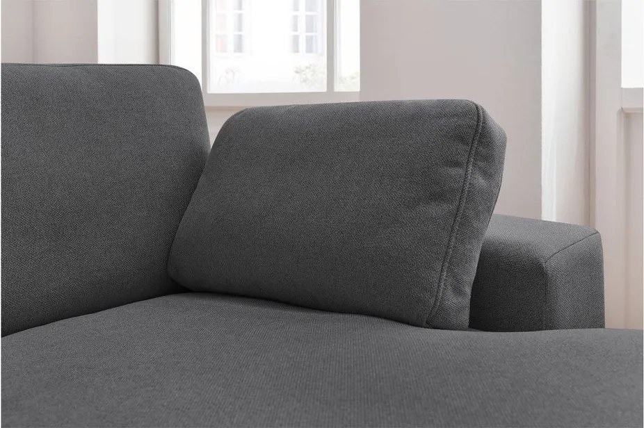 Тъмносив ъглов диван Belair – Bobochic Paris