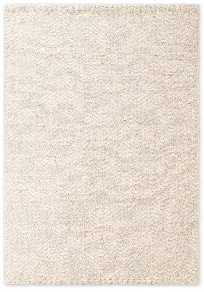 Ръчно изработен килим със смес от вълна в цвят слонова кост 200x290 cm Majoli – Elle Decoration