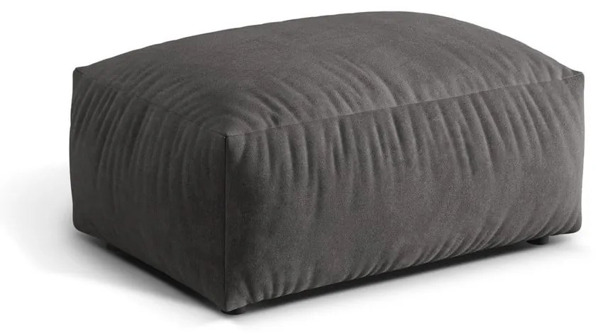 Сива кадифена модулна табуретка Martina – Micadoni