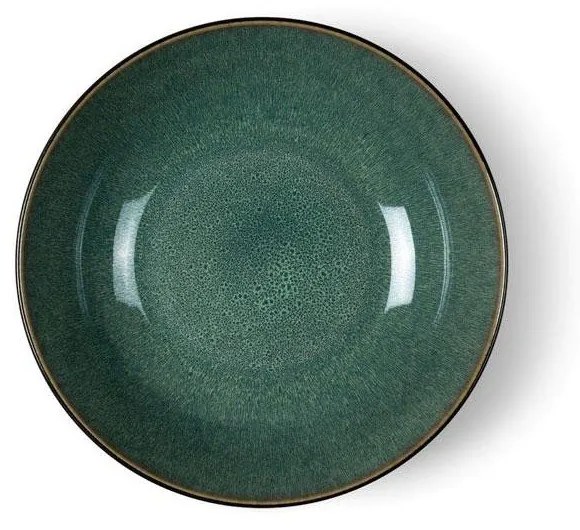 Зелена/черна глинена купичка за сервиране 1,8 l Gastro Green/Black – Bitz