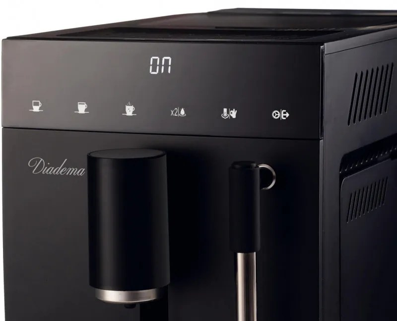 Кафеавтомат Ariete Diadema Automatica 1452/00, 1.5 л, Вградена мелачка, 1350W, 19 bar, Сензорен дисплей, Стиймър, Черен