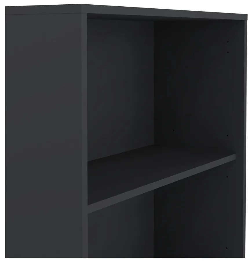 Антрацитна етажерка за книги 80x205 cm Sign - Tvilum