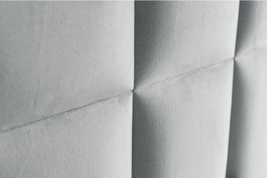 Светлосиво боксспринг легло 160x200 cm с място за съхранение Flip – Ropez