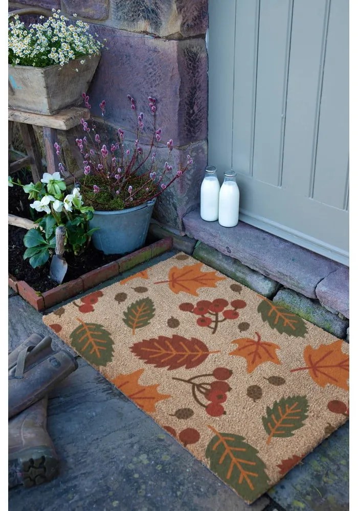 Изтривалка от кокосови влакна 60x90 cm Autumn Leaves – Artsy Doormats