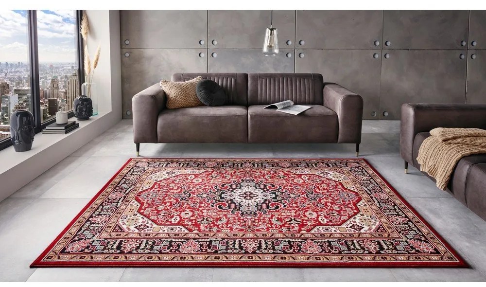 Червен килим , 80 x 150 cm Skazar Isfahan - Nouristan