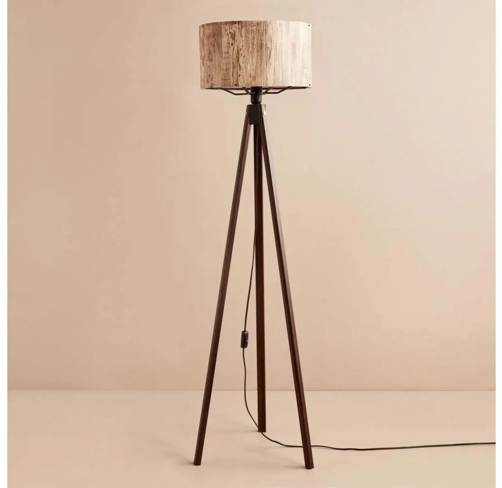 Подова лампа AYD 1xE27/40W/230V, кафява