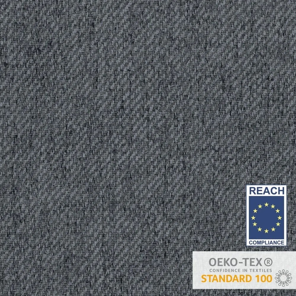 Сиво тапицирано единично легло 90x200 cm Scala – Maison de Rêve