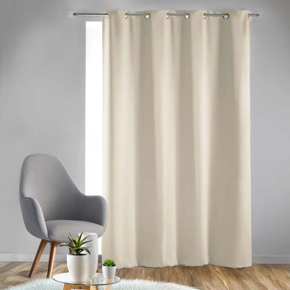 Кремаво затъмняващо перде 135x240 cm Occult – douceur d'intérieur