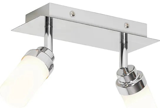 Модерен баня прожектор стомана 2-светлина IP44 - Japie