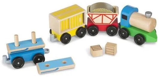 Дървен влак товарен - Melissa and Doug