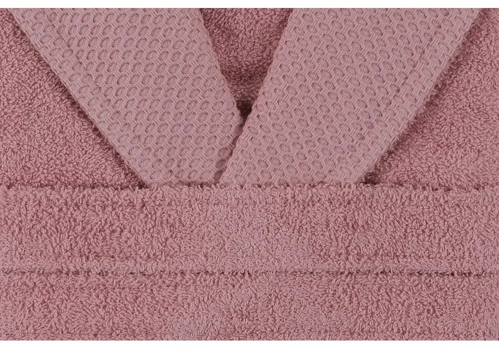 Розов памучен халат за баня размер S Cappa - Foutastic