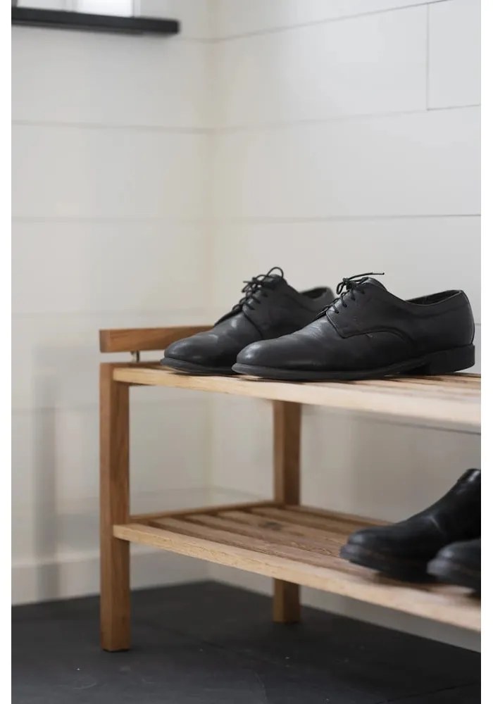 Стойка за обувки от масивен дъб естествена Confetti – Rowico