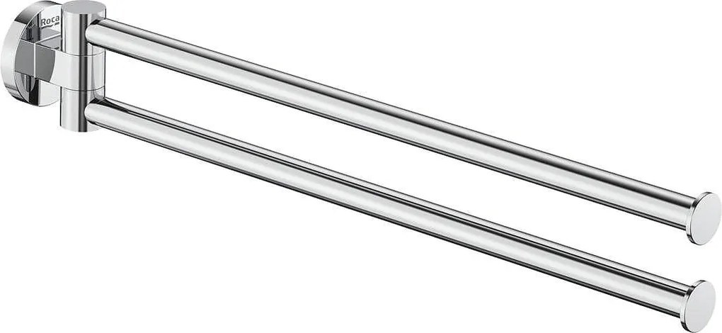 Двойна релса за хавлии, A817578C00, Roca, метал, хром, 6.9х5.6х43.2см