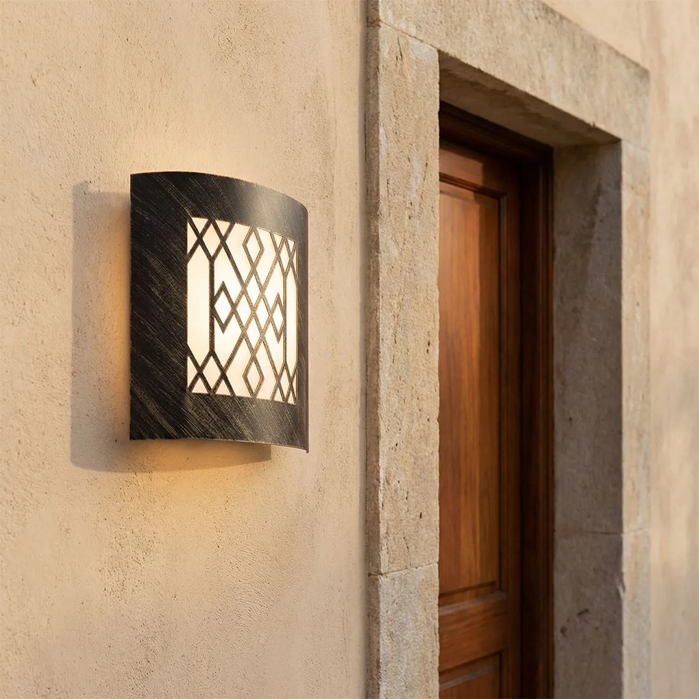 Модерна външна стенна лампа ръждиво кафява IP44 - Emmerald Classic