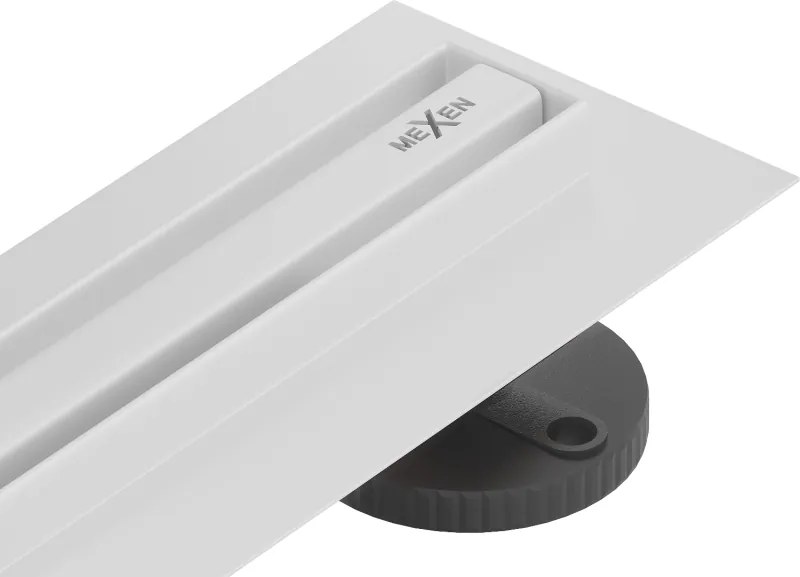 Mexen Flat 360° Slim линеен въртящ се сифон 50 см, бял - 1241050