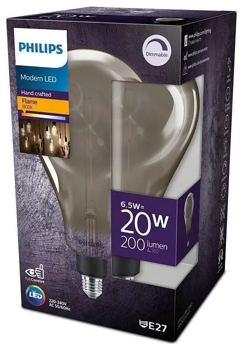 LED Димируема крушка Philips A160 E27/6,5W/230V 1800K