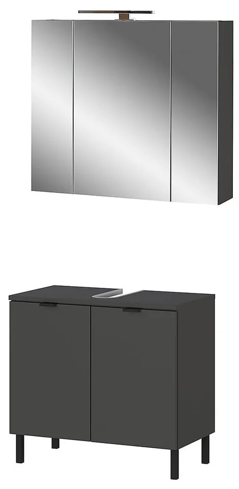 Антрацитен комплект за баня Arcena – Germania