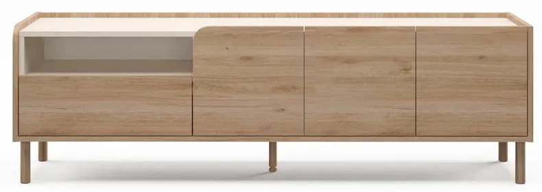 Маса за телевизор от дъбов декор в естествен цвят 180x55,5x44 cm Monza – Marckeric