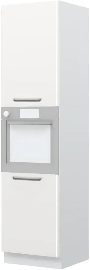 Висок подов шкаф за фурна Modena K23-60-2KR-White - White glossy