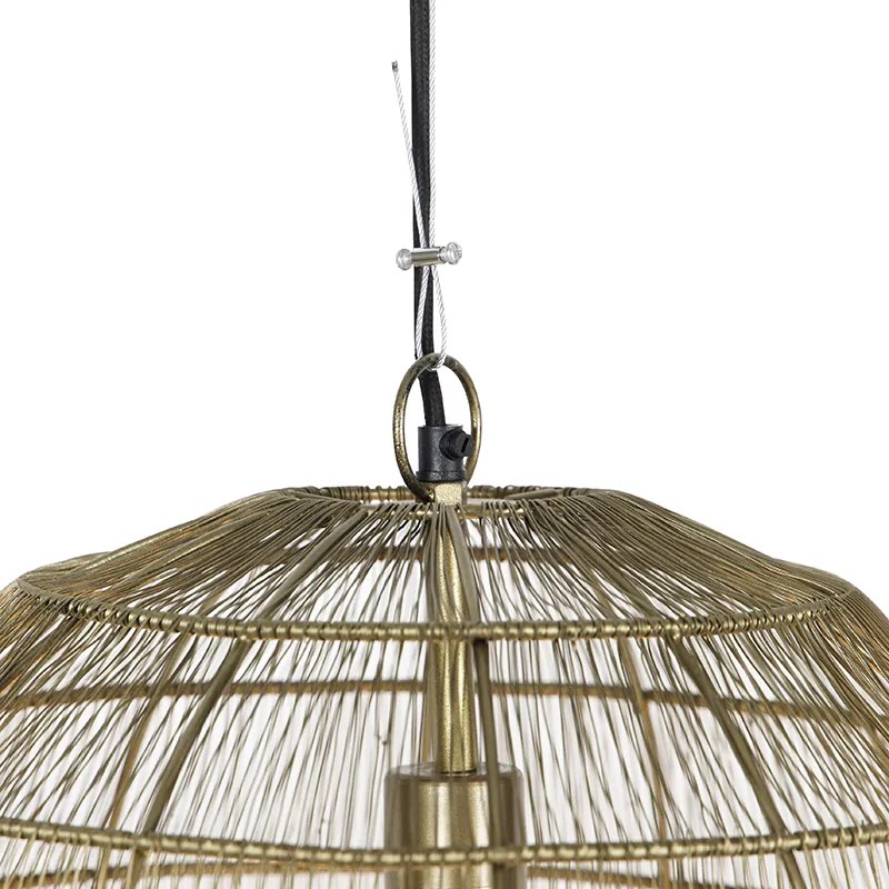 Модерна висяща лампа месинг 42 см - Bolti