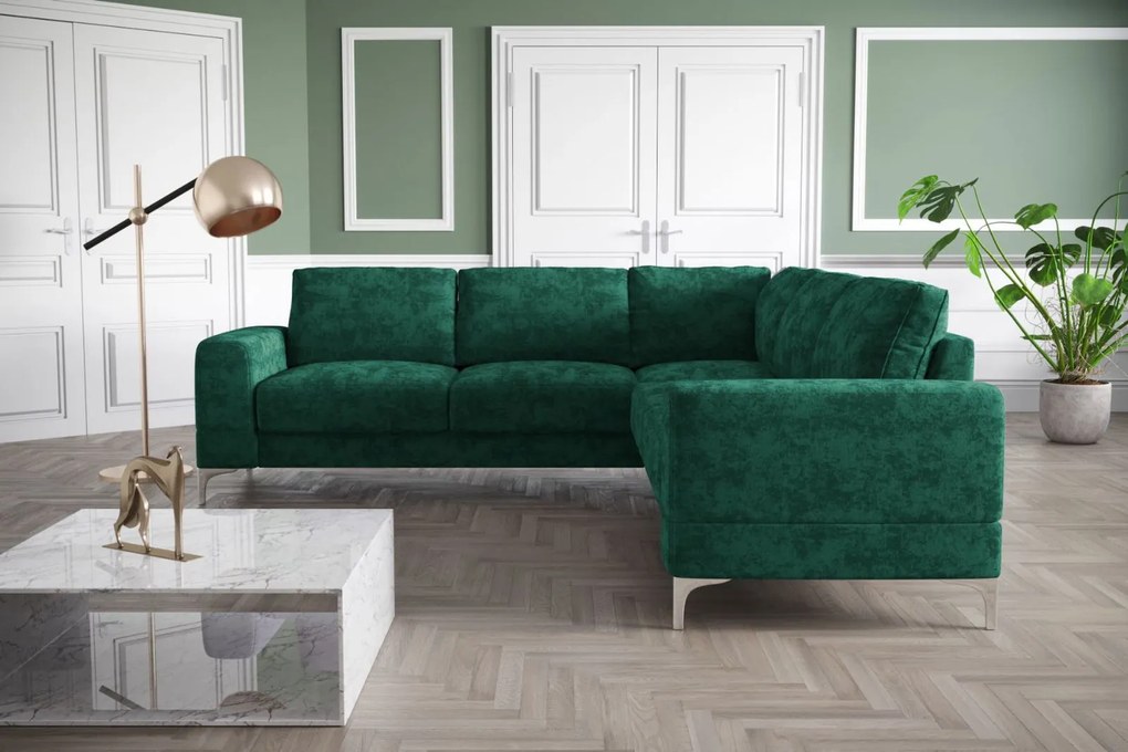 Ъглов диван Radial Max-Prasino-Right