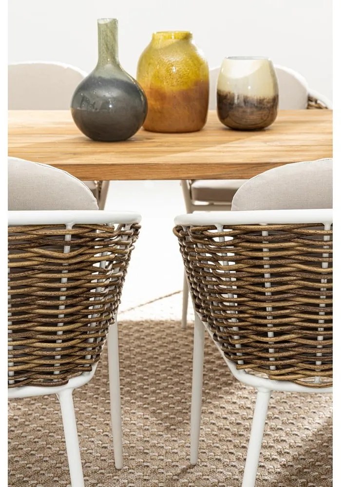 Бял градински стол метален Maribela – Bizzotto