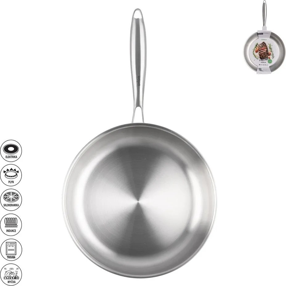 Тиган от неръждаема стомана ø 28 cm Steela – Orion