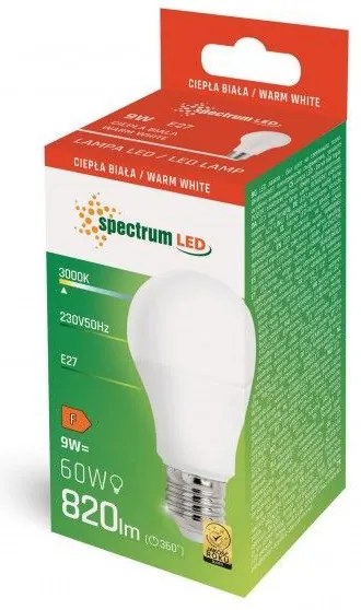 Крушка LED E27 230V 9W WOJ+14610