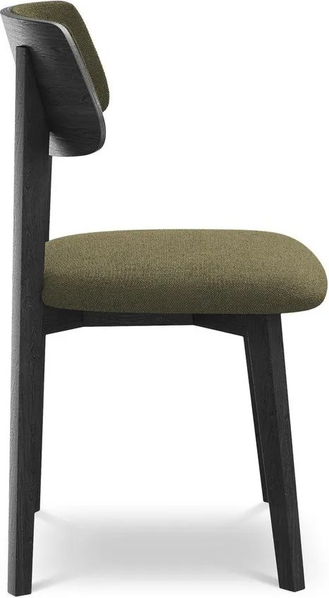 Зелен трапезен стол от масивна дървесина Niu – Makamii