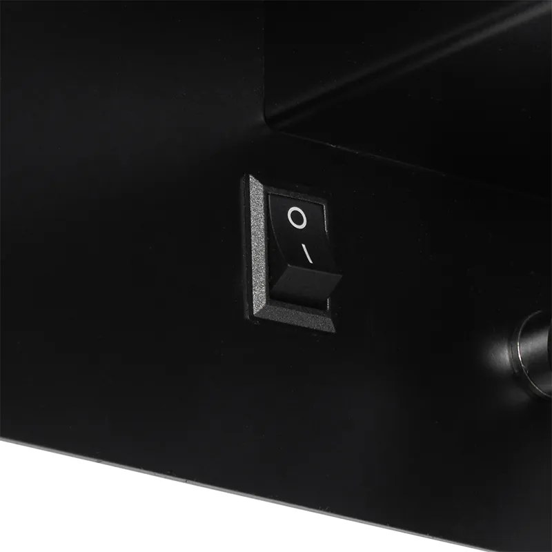 Модерна стенна лампа черна с LED и USB - Thijs