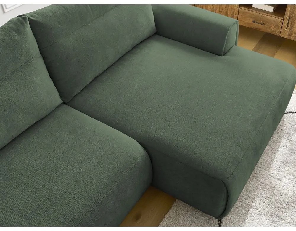 Тъмнозелен ъглов диван Aden – Bobochic Paris